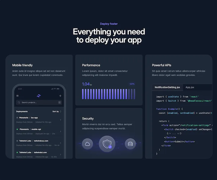 Exemple de grid avec Tailwind CSS