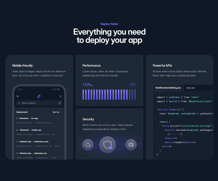 Exemple de grid avec Tailwind CSS